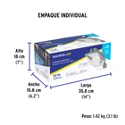 Luminario suburbano ABS con foco LED 30W 6500K sensor de luz 7