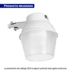 Luminario suburbano ABS con foco LED 40W 6500K sensor de luz 1