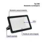 Reflector LED para exteriores 300W 6500K, VOLTECK BASIC 2