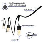 Serie de 14.6 m con 24 luces de LED para exterior, VOLTECK 3