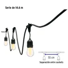 Serie de 14.6 m con 24 luces de LED para exterior, VOLTECK 4