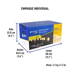 Serie de 14.6 m con 24 luces de LED para exterior, VOLTECK 7