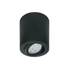Luminario de sobreponer con spot dirigible, redondo, negro 1