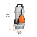 Bomba sumergible cubierta aluminio,agua limpia,3/4HP, TRUPER 3