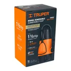 Bomba sumergible plástica, 1-1/2 HP para agua sucia, TRUPER 4