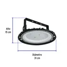 Luminario LED High Bay 150 W 6500 K, VOLTECK 4