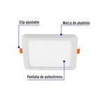Luminario LED plafón 8W 6500K, ajustable, cuadrado, VOLTECK 2
