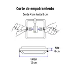 Luminario LED plafón 8W 6500K, ajustable, cuadrado, VOLTECK 3