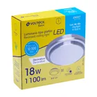 Luminario LED plafón decorativo 18W 6500K, metálico, BASIC 5
