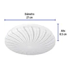 Luminario LED plafón decorativo 8W 6500K, espiral, BASIC 4