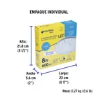 Luminario LED plafón decorativo 8W 6500K, espiral, BASIC 6