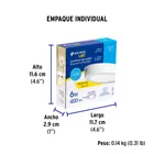 Luminario LED plafón 6W 6500K, redondo, blanco, VOLTECK 6