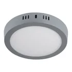 Luminario LED plafón 12W 6500K, redondo, gris, VOLTECK 1