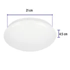 Luminario LED plafón decorativo 8W 6500K, liso, BASIC 3