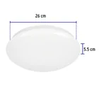 Luminario LED plafón decorativo 15W 6500K, liso, BASIC 3