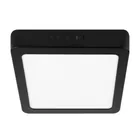 Luminario LED plafón 12W 6500K, cuadrado, negro, VOLTECK 1