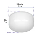 Luminario LED plafón 15W 6500K, con base E26, VOLTECK 3