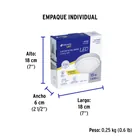 Luminario LED plafón para baño 15W 4000K, redondo, VOLTECK 7