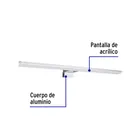 Luminario LED de pared para baño 10W 4000K, lineal, VOLTECK 3