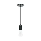 Socket colgante metálico, negro, VOLTECK 1