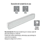 Lámpara de emergencia, 90 LEDs, 500 lm, recargable, VOLTECK 5