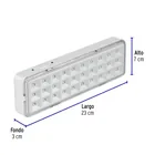 Lámpara de emergencia de 30 Leds, 220 lm recargable, VOLTECK 2