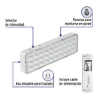 Lámpara de emergencia de 30 Leds, 220 lm recargable, VOLTECK 4