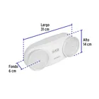 Lámpara de emergencia de 24 Leds 170 lm dirigible recargable 5