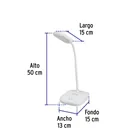 Lámpara de LED 5W cuello flexible para escritorio, VOLTECK 2