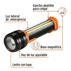 Linterna recargable con luz emergencia, 480lm, TRUPER EXPERT 3