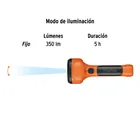 Linterna plástica de LED 350 lm, recargable, TRUPER 8