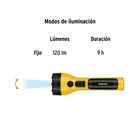Linterna plástica de LED, 120 lm, recargable, PRETUL 8