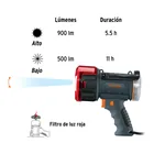 Linterna reflectora LED 900 lm, recargable, TRUPER 9