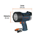 Linterna reflectora LED 300 lm recargable, TRUPER 3