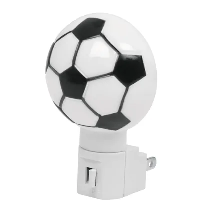 Luz de noche con lámpara E12, balón soccer, VOLTECK