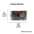 Lona de polietileno reforzada 2 x 3 m, gris, 180g/m2, TRUPER 4