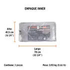Lona de polietileno reforzada 2 x 3 m, gris, 180g/m2, TRUPER 5