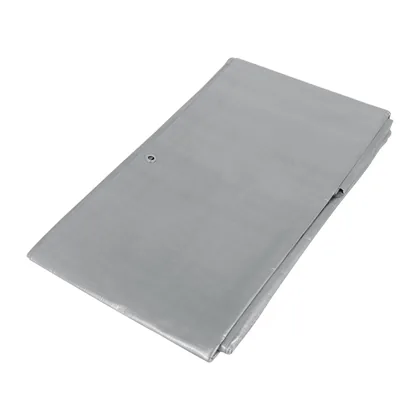 Lona de polietileno reforzada 3 x 4 m, gris, 180g/m2, TRUPER