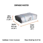 Lona de polietileno reforzada 4 x 5 m, gris, 180g/m2, TRUPER 6