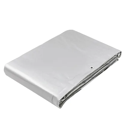 Lona de polietileno reforzada 6x12 m, gris, 180g/m2, TRUPER