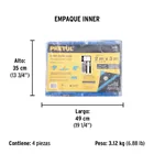 Lona de polietileno 2 x 3 m, azul, 110 g/m2, PRETUL 5