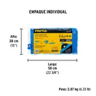 Lona de polietileno 4 x 6 m, azul, 110 g/m2, PRETUL 4