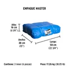 Lona de polietileno 4 x 6 m, azul, 110 g/m2, PRETUL 6