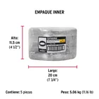 Rollo de 1 kg alambre galvanizado, calibre 16, FIERO 4