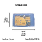 Lona de polietileno 6 x 6 m, azul, 110 g/m2, PRETUL 5