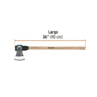 Hacha labor entera 3-1/2lb, mango de madera 36', TRUPER 3