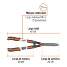 Tijera para poda, mangos extensibles, TRUPER 3