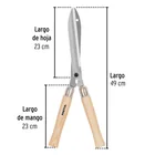 Tijera para poda 49 cm, mangos de madera, PRETUL 3
