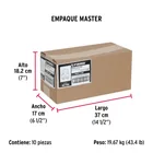 Bolsa c/40 nudos (perros) de hierro p/cable de 1/4', FIERO 8