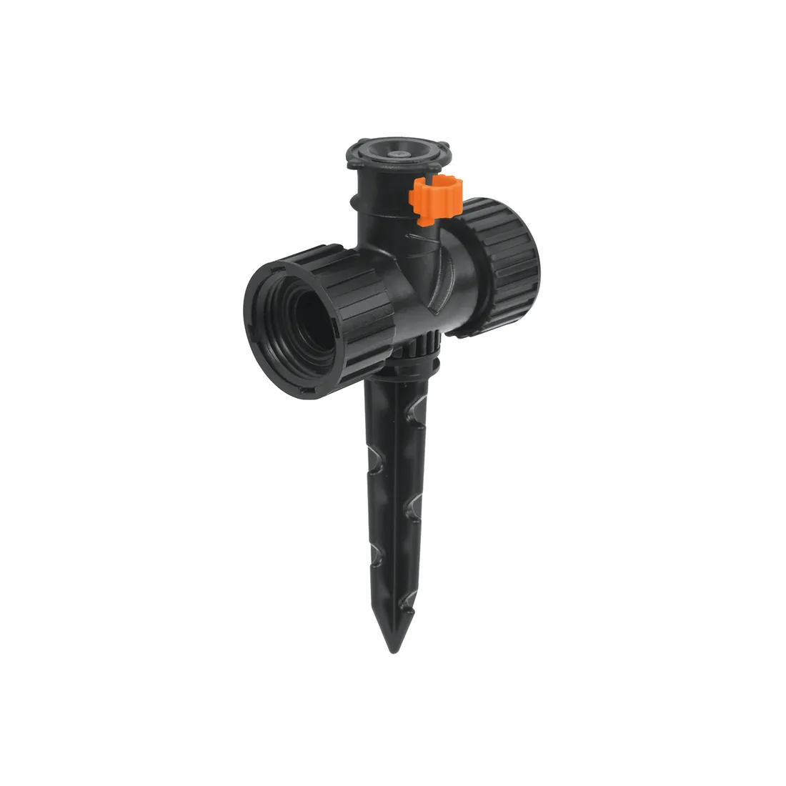 Mini aspersor plástico, dos vías, irrigación 360°, TRUPER